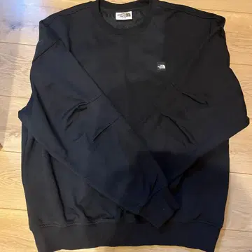 THE NORTH FACE 블랙 로고 맨투맨 XL
