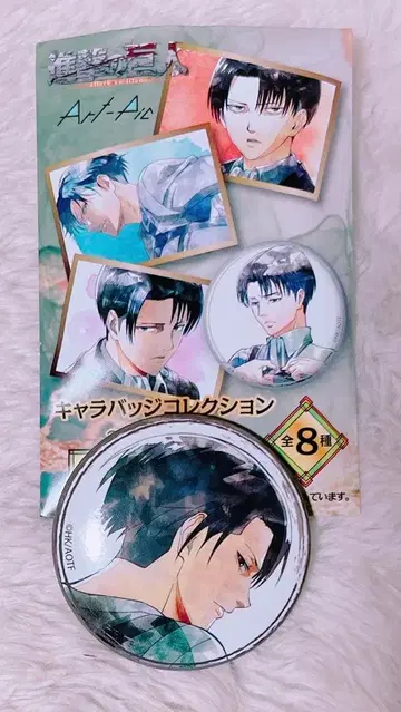 새상품 진격의 거인 리바이 Art-Pic 캔뱃지 컬렉션