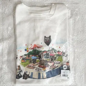 남녀 공용 여성용 키요 고양이 T셔츠 화이트 파티 게임 실황자