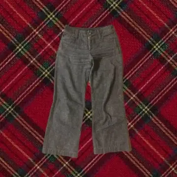 MACPHEE 코듀로이 와이드 팬츠 그레이 38