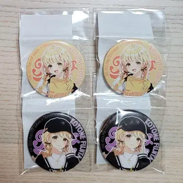 학마스 후지타 코토네 캔뱃지 TRAVASTOKYO 4점