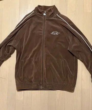 FUBU 후부 브라운 플리스 코듀로이 자켓 L