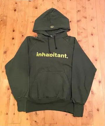 inhabitant 인하비탄트 후드티 그린 XS