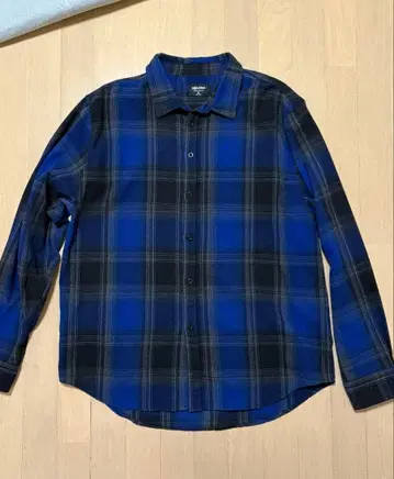 Shaka Wear XL 플란넬 셔츠 체크 셔츠 파랑 블랙