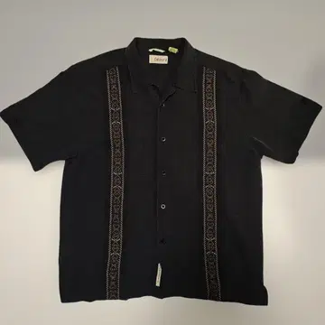 Cubavera 블랙 쿠바 셔츠 L