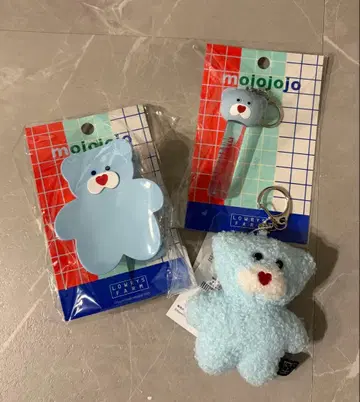 로리즈팜 x mojojojo 립 참 키링 바운스 세트