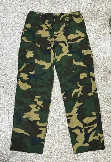 [ 하자품 ] FTC 카모 패턴 카고 팬츠 카모플라쥬 M 사이즈