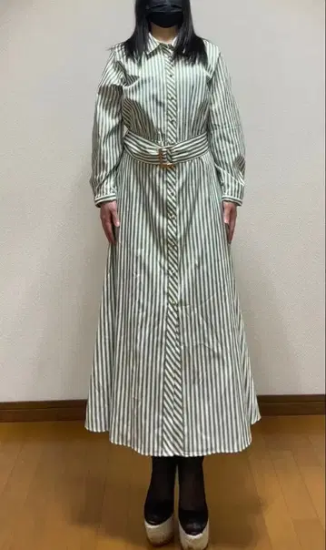 ZARA 스트라이프 셔츠 원피스 L 사이즈