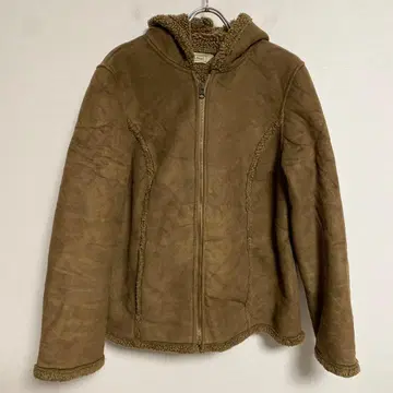 L.L.Bean 후드 부착 무스탕 코트 M
