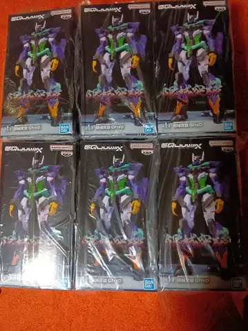 반다이 에반게리온 그리드 6체 세트