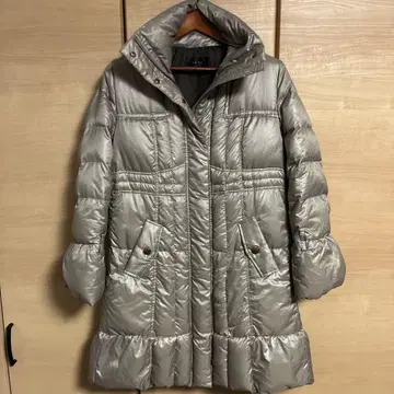 isin 실버 퀼팅 다운 자켓