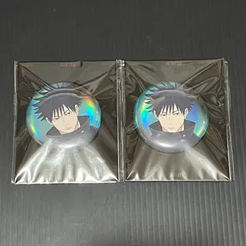 주술회전 애니메이트 카페 거치대 포함 글리터 캔뱃지 후시구로 메구미 2