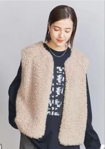 BEAUTY&YOUTH 보아 베스트 퍼 베이지 그레이지 애로우즈