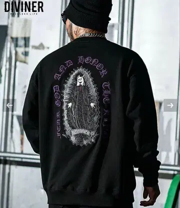 DIVINER 디바이너 Grim Reaper Sweat L 스트릿