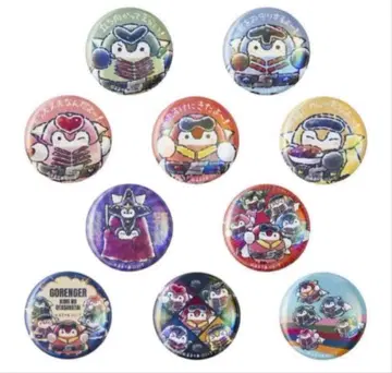 코우펜짱 고레인저 가챠 홀로그램 캔뱃지 전 10종 세트