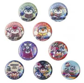 코우펜짱 고레인저 가챠 홀로그램 캔뱃지 9종 세트