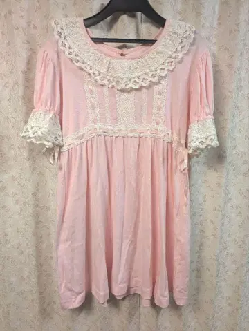 토션 레이스 사다리 리본 티셔츠 초기 회고 엔젤릭 프리티