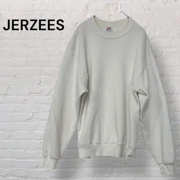 JERZEES 맨투맨 S USA제 미색 무지 90s 구제 의류
