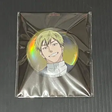 주술회전 애니메이트 카페 거치대 포함 글리터 캔뱃지 젠인 나오야