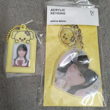 ive 레이 minve 2개 세트 아크릴 키링 id 홀더 나 오리