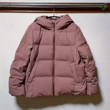 [ UNIQLO ] 심리스 다운 후드티 M 오렌지