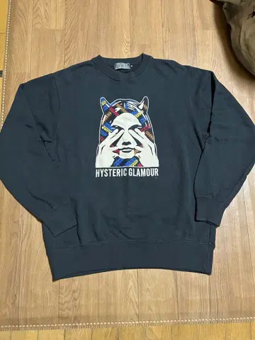 새상품급 HYSTERIC GLAMOUR SEE NO EVIL 자수 맨투맨