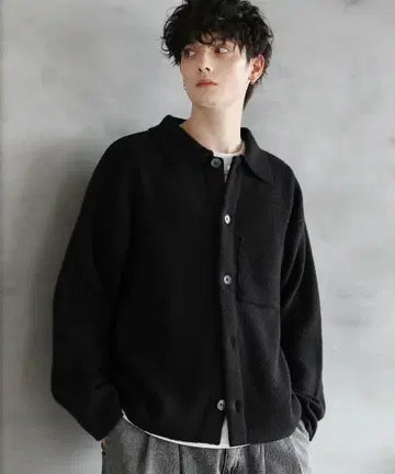 ASTRONOMY 워셔블 니트 셔츠 가디건