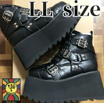 새상품 yosuke LL 사이즈 펑크 스타일 통굽 부츠 EVA 밑창