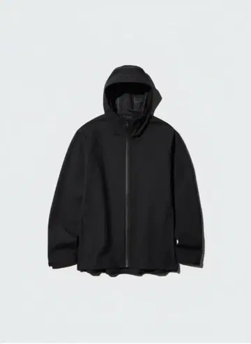 0390 블록 테크 후드티 3D 컷 블랙 M 사이즈