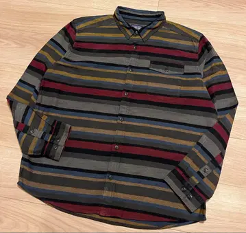 18년산 파타고니아 라이트웨이트 피오르 플란넬 셔츠 M 보더