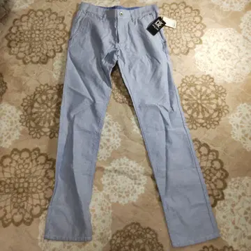 미쉘클랑 라이트 블루 슬림핏 팬츠