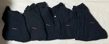 닛산 피케 셔츠 블랙 5세트 M 사이즈