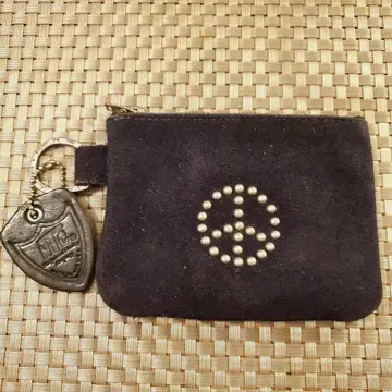 HTC 네이비 스웨이드 코인 케이스 천연 가죽