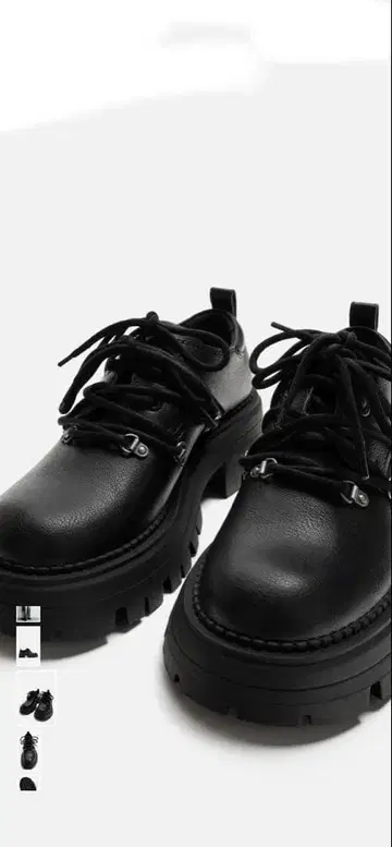 자라 멀티 레이스 청키 슈즈