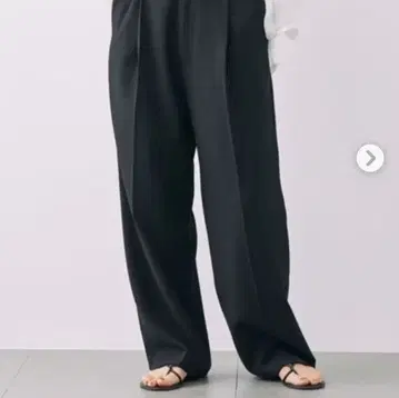 바빌론 칼제 턱 팬츠 38