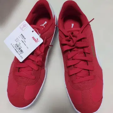 PUMA 스니커즈 레드 (나일론 소재) 23.5cm