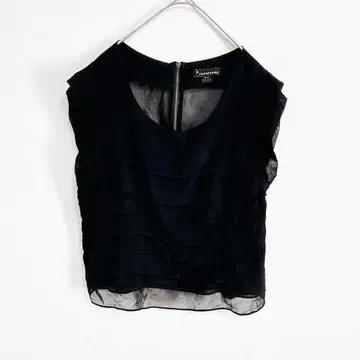 A434 벤티 원/셔츠/뒷면 지퍼/시스루/비침/S