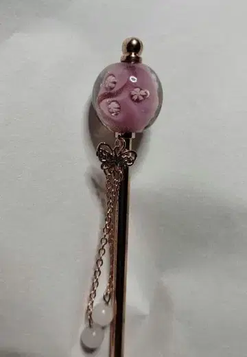 wargo The Ichi 헤어콤 잠자리 꽃 핑크