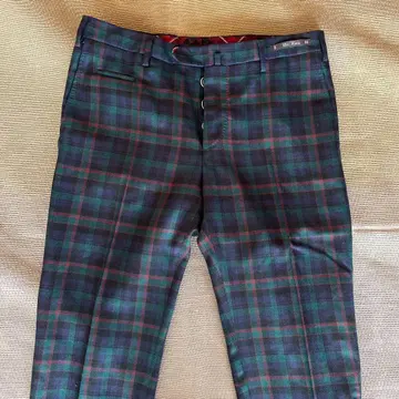 PT01 체크 무늬 슬랙스