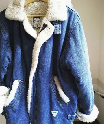 80년대 이탈리아제 빈티지 데님 보아 자켓 올드 GAP