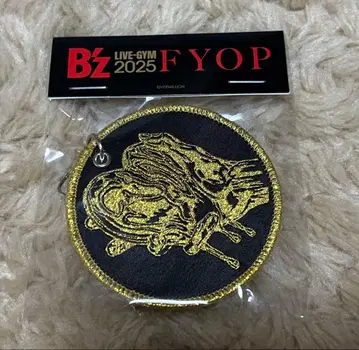 B'z LIVE-GYM 2025 FYOP 플라이트 택 로고 자수 골드