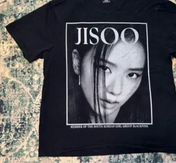 미 JISOO 지스 MB 블랙 핑크 BLACKPINK T셔츠 tee