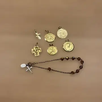 종교적 모티브 골드 참 세트 바티칸 2000년