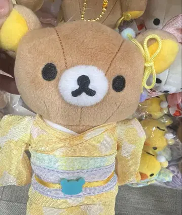 리락쿠마 봉제 인형 기모노 유카타 2025 마스코트 키링