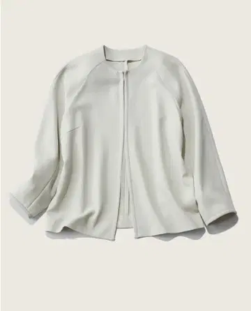 소쥬 / 프론트 후크 8부 소매 자켓 라이트 그레이 M 사이즈