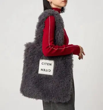 CITEN 시텐 모코모코 토트백 다크 그레이 A4 사이즈