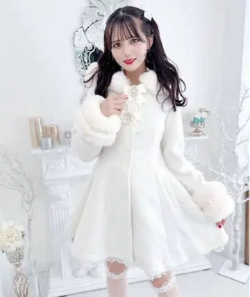 MARS 마즈 비쥬 리본 롱 코트