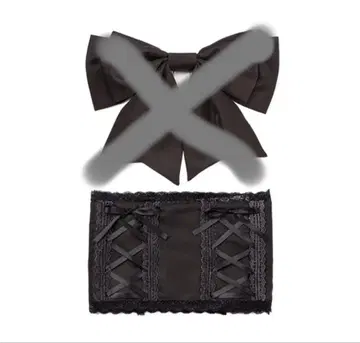 빅 사이즈 레이스업 리본 오비 (오비만)