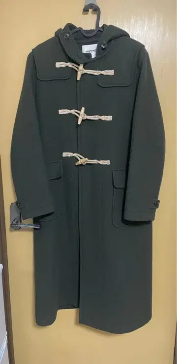 [ BEAMS BOY ] 멜톤 롱 더플 코트