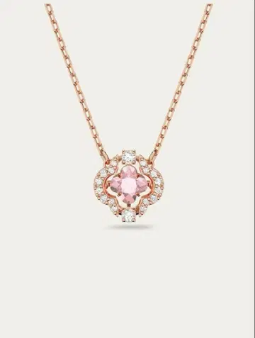 로즈 골드 스와로브스키 Sparkling Dance 목걸이